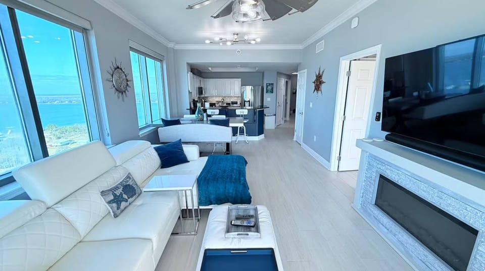 Modern, Stylish and very relaxing Living Room space for your entertaining!