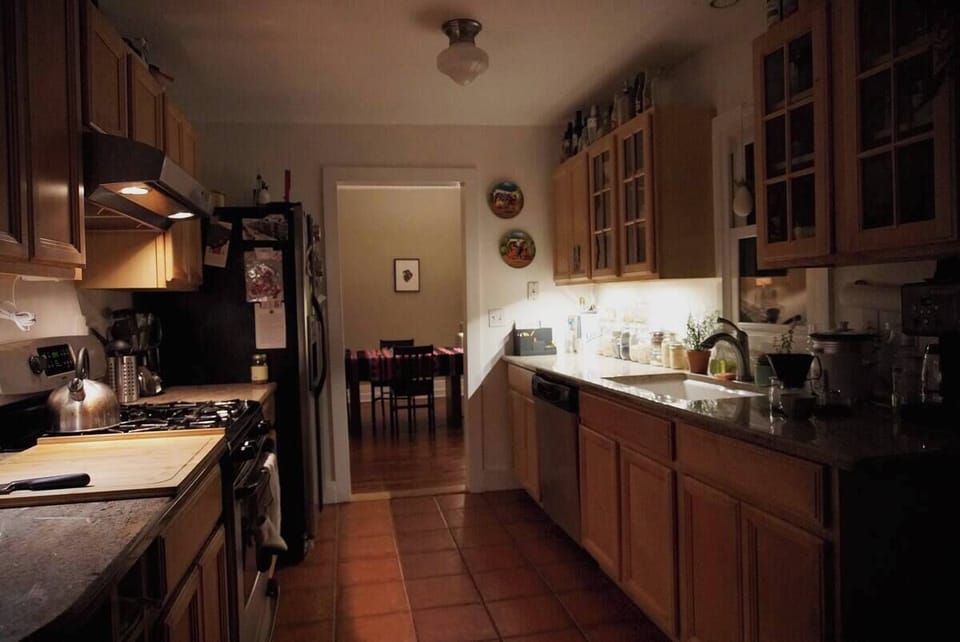 Kitchen looking towards dining room