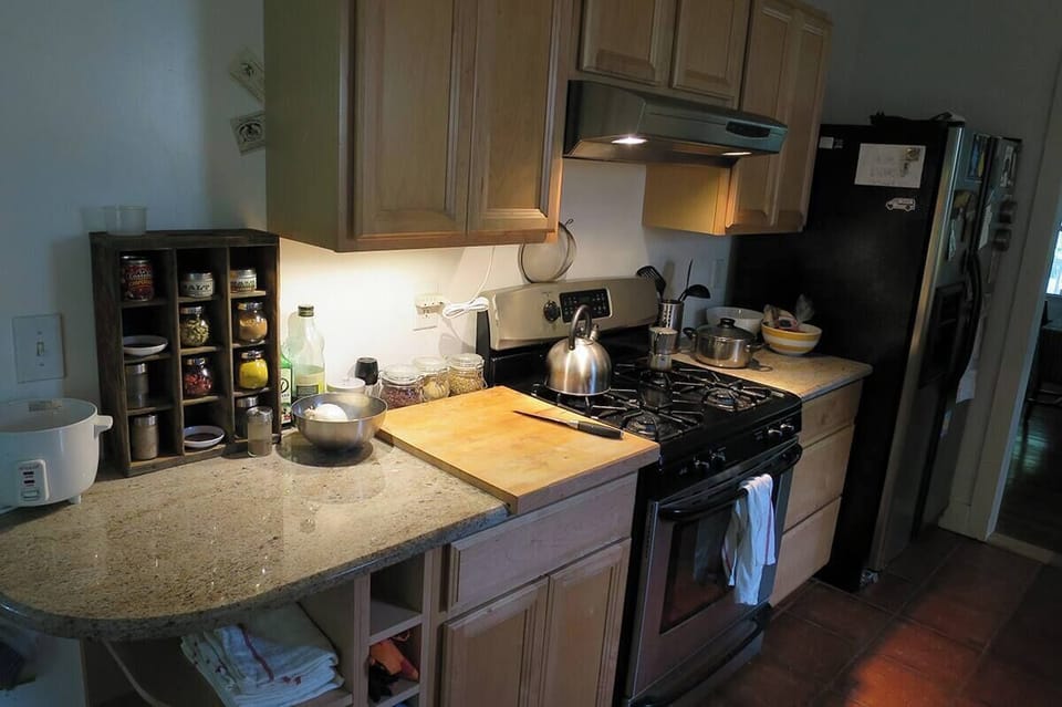 Kitchen stove area