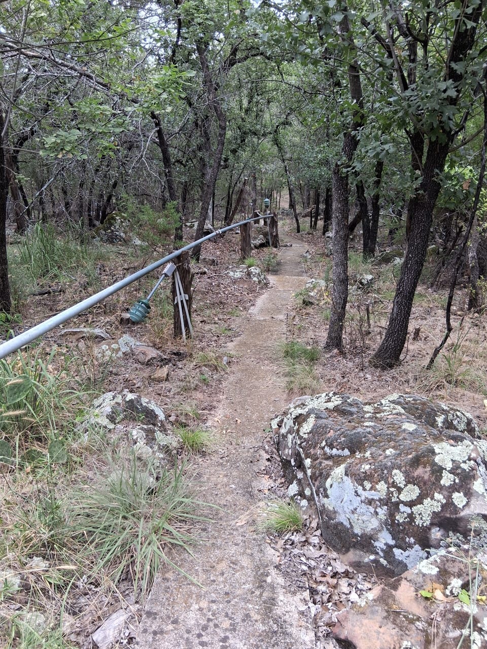 trail down to lake and dock