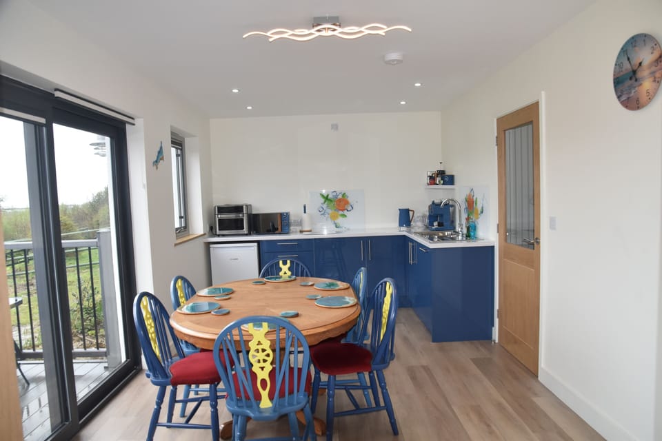 kitchen and dining area