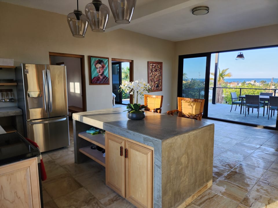 Upstairs Kitchen with views of Sea of Cortez