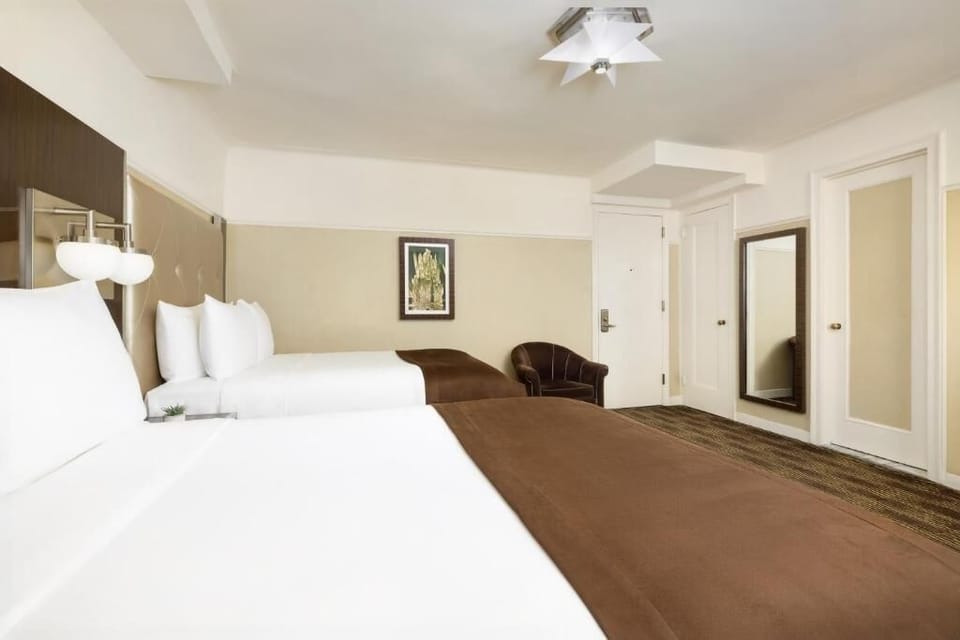 Settle in easily with generous space, seating, and closet access.