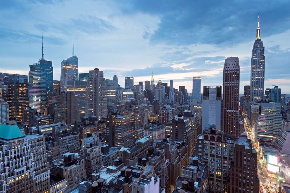 Feel the buzz of downtown lights after dark.