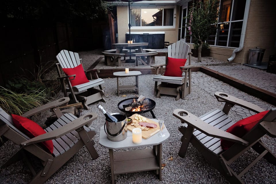 Relax around the fire pit after a day exploring Berea.