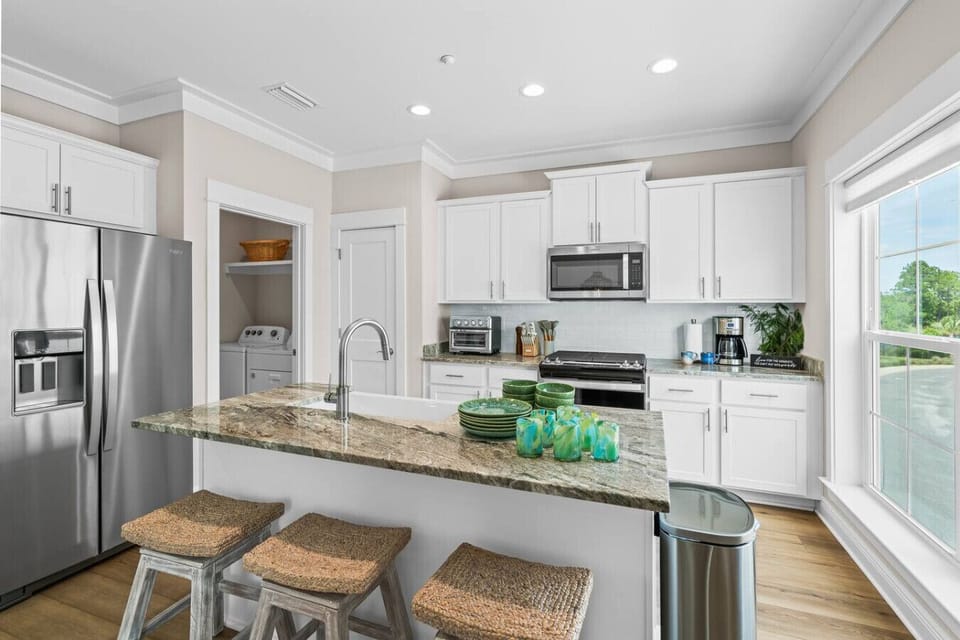 Cook for your crew in the fully-equipped kitchen