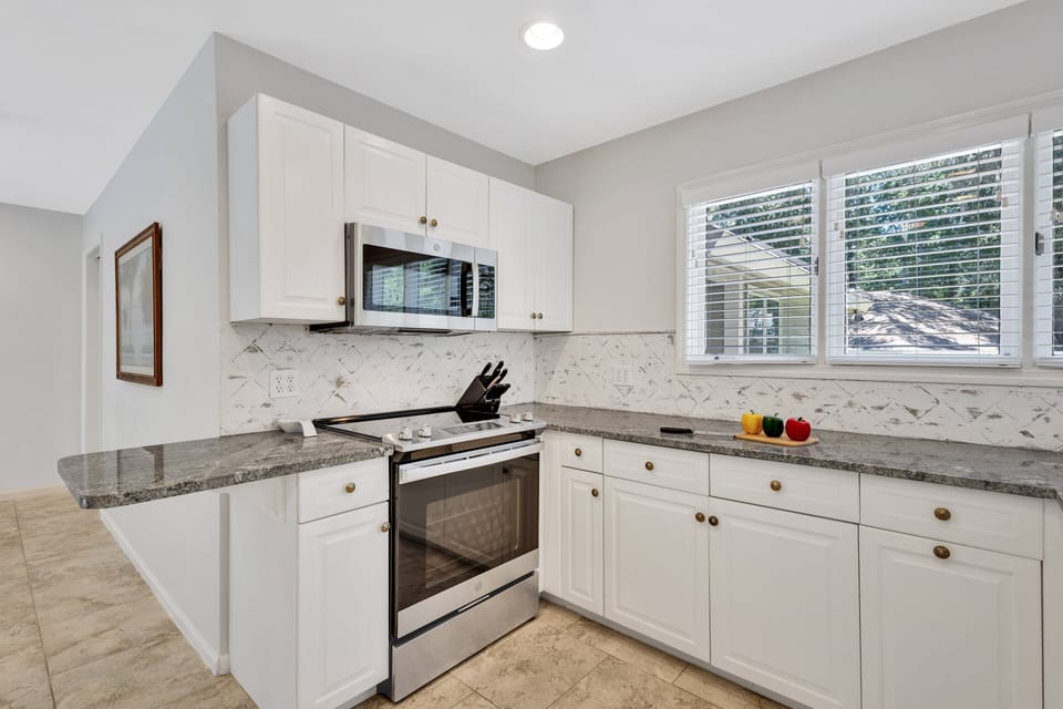 Bright and airy kitchen is designed for your culinary endeavors