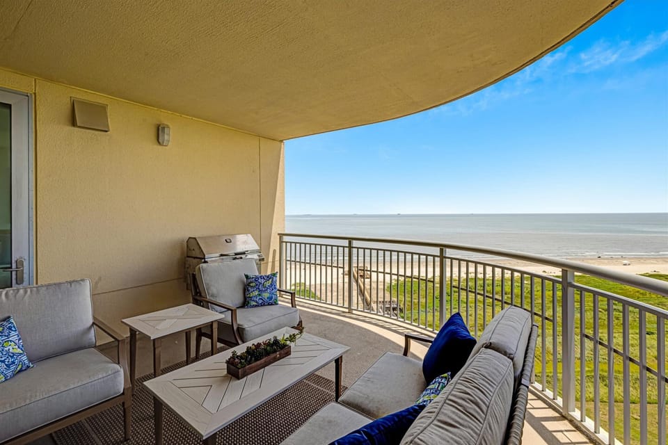 Private balcony with stunning Gulf views — perfect for coffee or cocktails!
