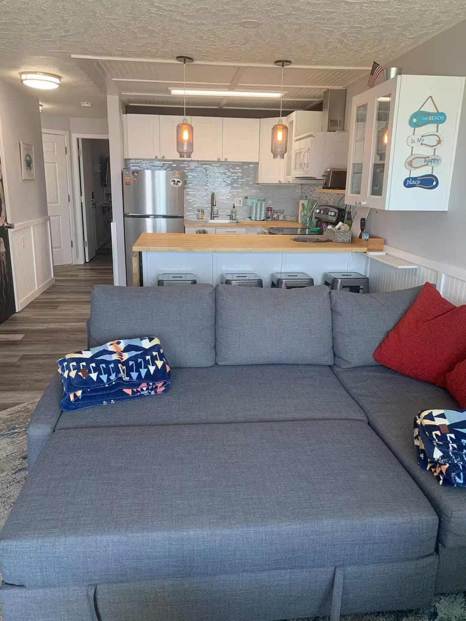 Sleeper sofa.