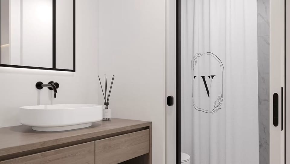 Rinse off in a spotless, spa-like shower after adventures.
