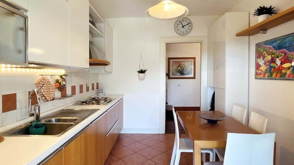 Bright, well-equipped kitchen