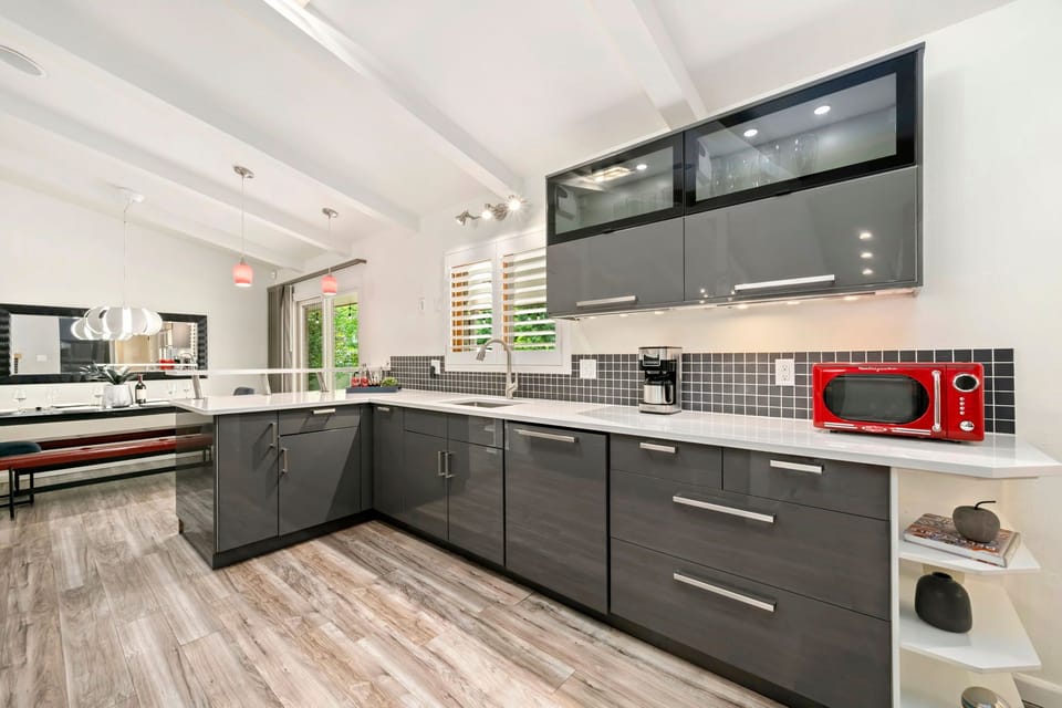 Fully-equipped Kitchen with Stainless Steel Appliances
