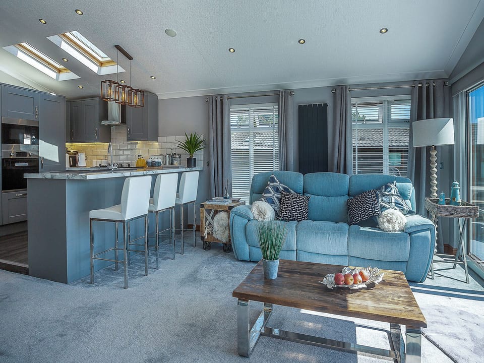 Open plan living space | 36 at the Sanctuary - Sanctuary Lodges, Rhosfawr, near Pwllheli