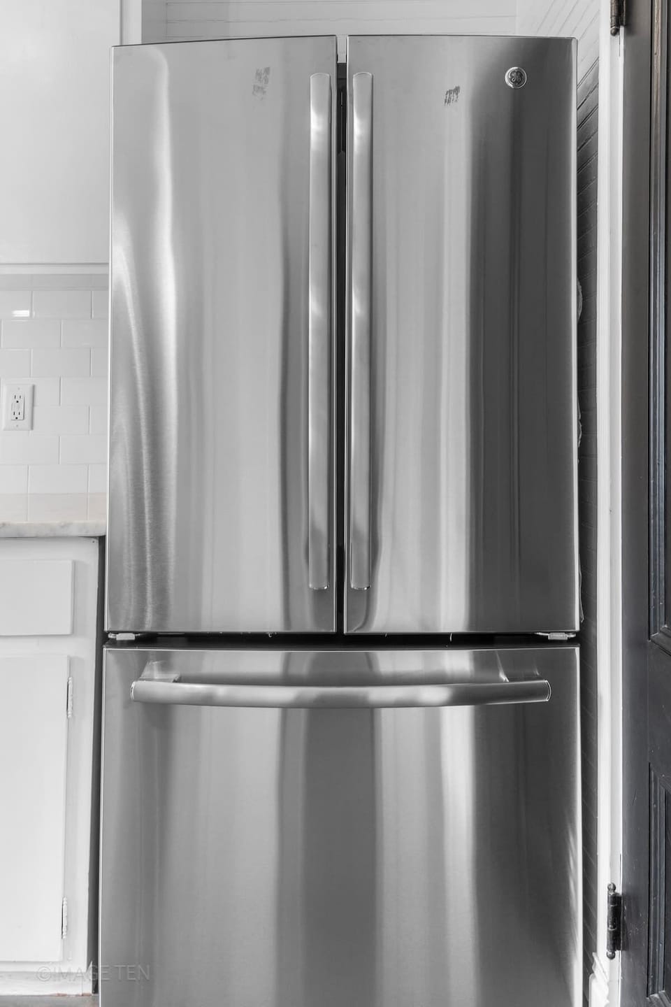 Stainless Steel French Door Fridge - Spacious & Modern