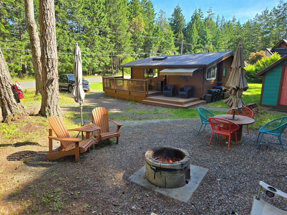 Fire pit can only be used when there is NO fire ban in effect. 