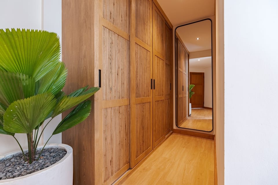 Bedroom wardrobe with storage space