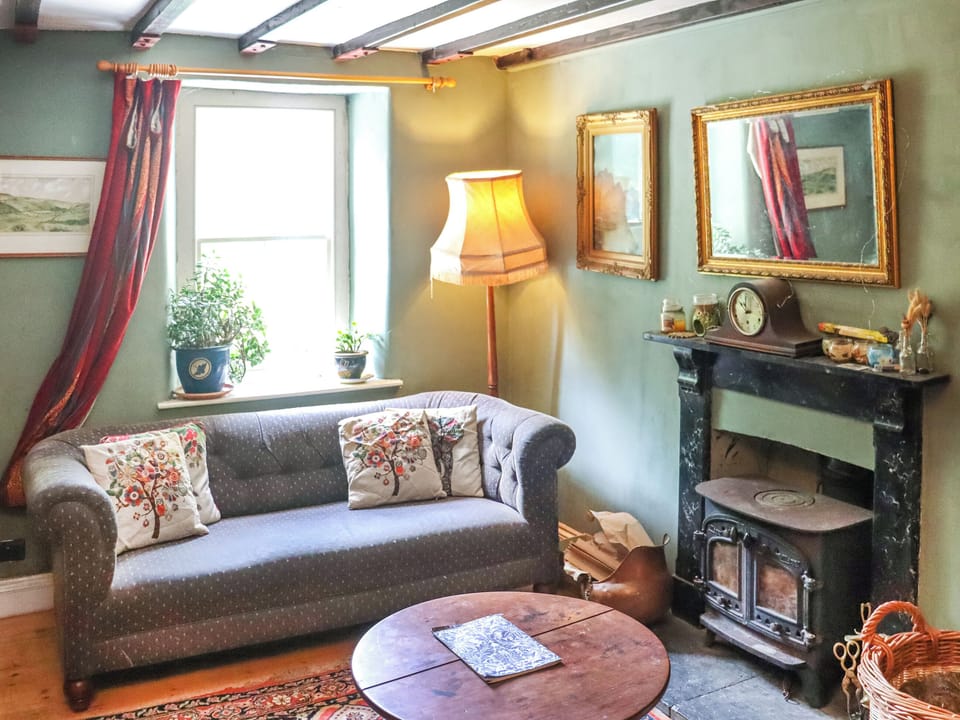 Living area | Farm House - Llwyndryssi Retreats, Llandeilo