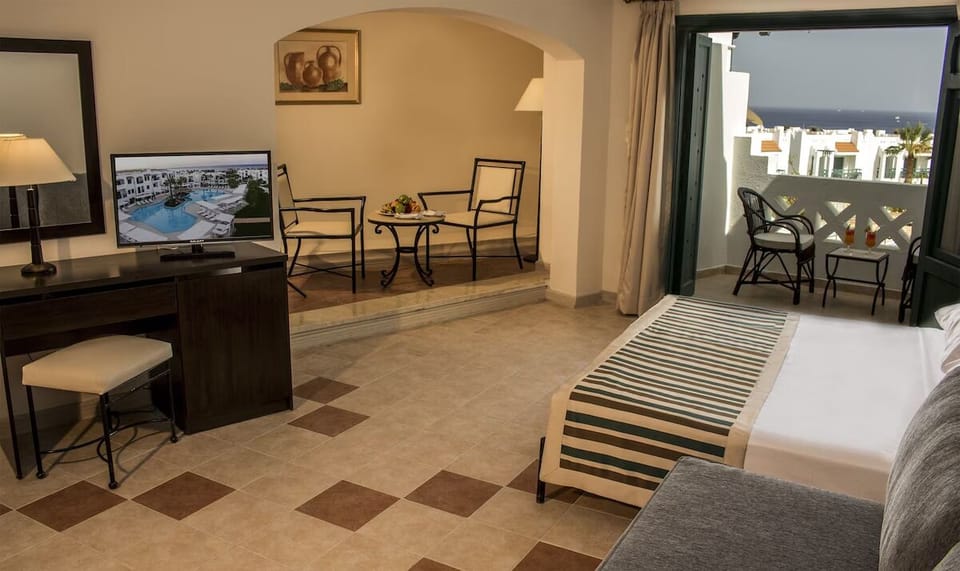 Spread out in a roomy suite with cozy seating nook.