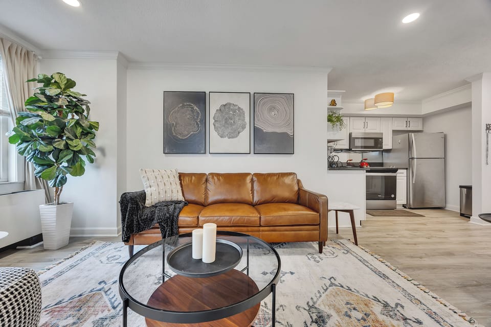 Living Room - Top Grain Leather Sofa