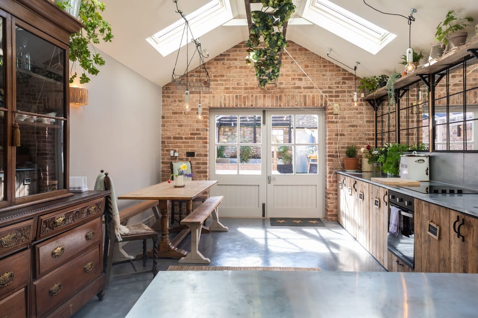Throw open the large french doors to the sunny walled garden in the heart of this stunning market town of Nantwich