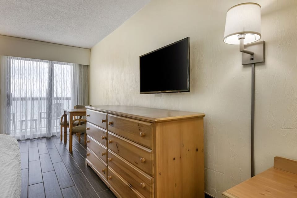 Unwind with a movie night and plenty of dresser storage.
