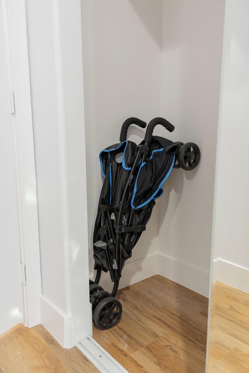 Stroller provided in case you need it!