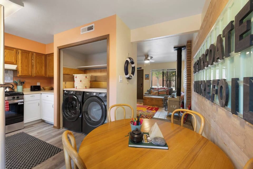 The dining area is a perfect spot to nosh on some calories while you fold laundry and get ready for the next adventure!