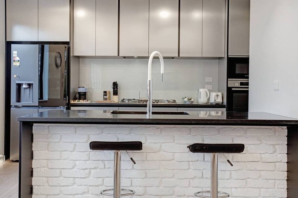 There is bar seating at the kitchen bench which is handy for casual breakfasts.