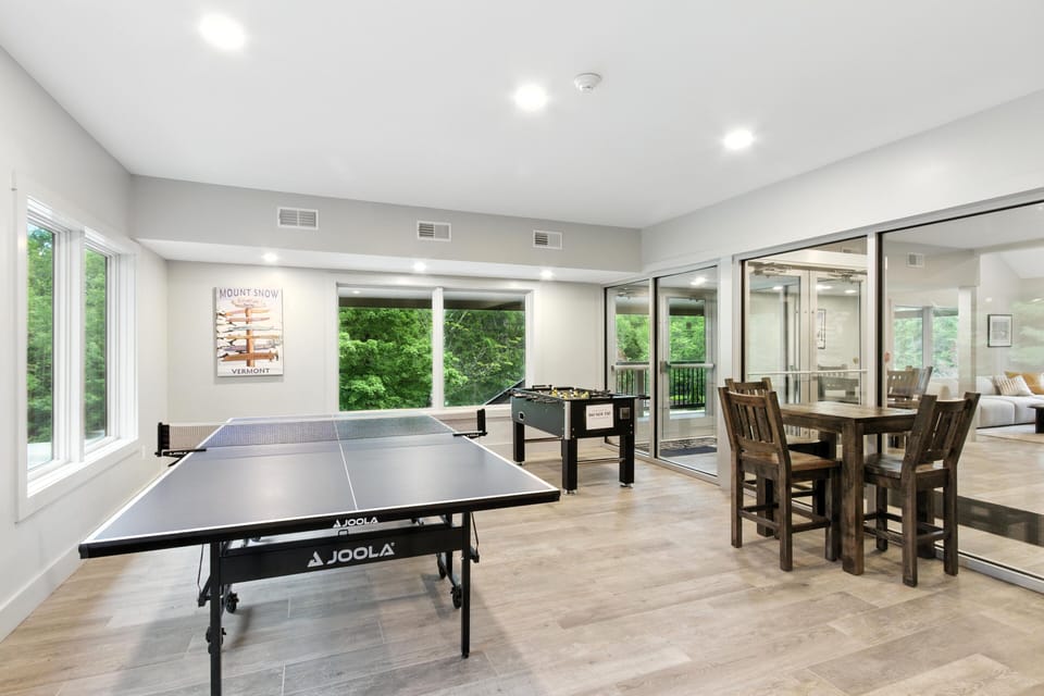 Furniture, Table, Indoors, Floor, Flooring