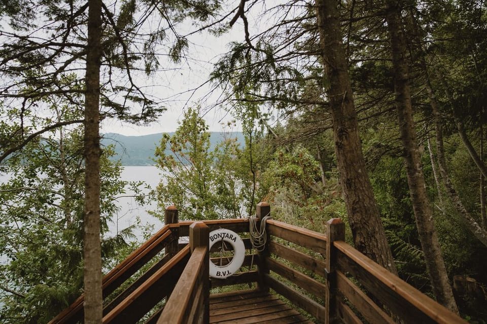 Breathtaking views of Sequim Bay from the beach staircase