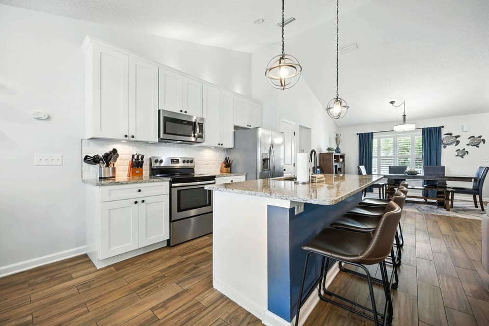 Prepare your favorite meals in the full kitchen