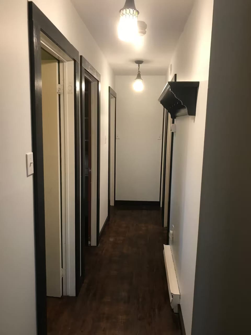 Hallway to Bedrooms and Full Bathroom