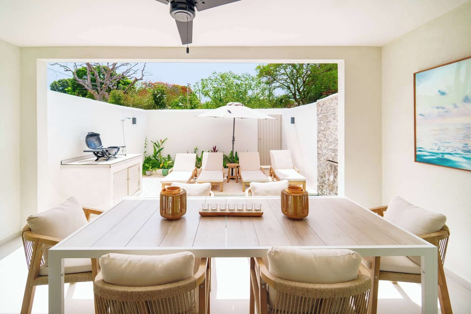 Patio - Unit 12.
3-bedroom Caribbean home in gated community & Pool