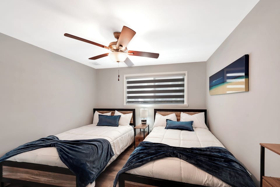 Sheets are high quality and mattresses are new, comfortable, and well protected.