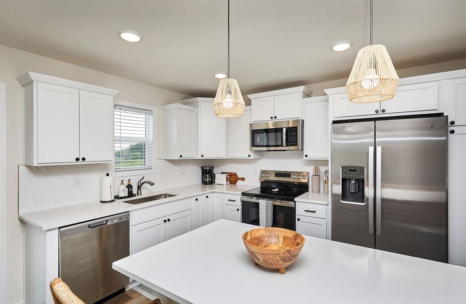 full stocked kitchen