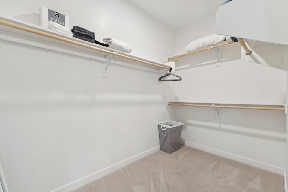 Master bedroom walk in closet.