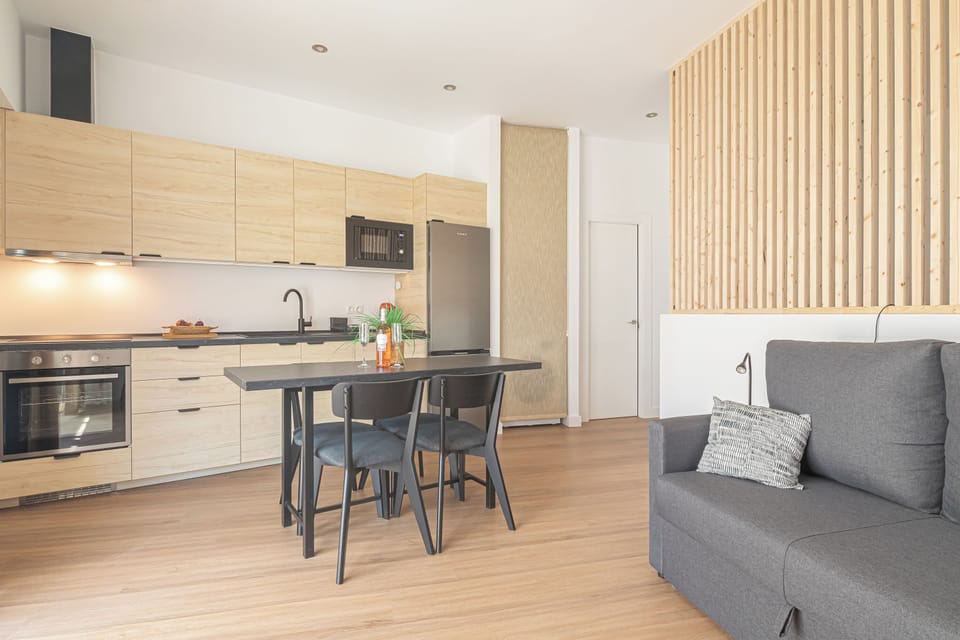 Kitchen and dining area