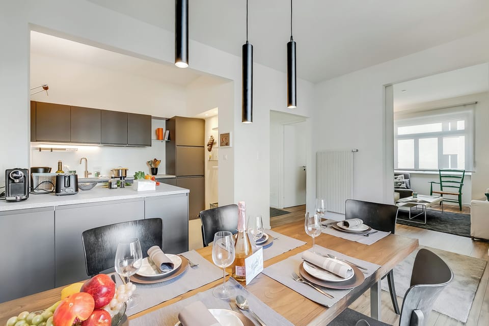 Kitchen and dining area