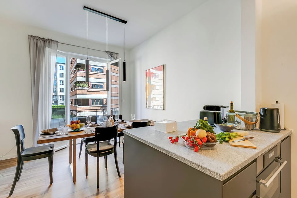 Kitchen and dining area