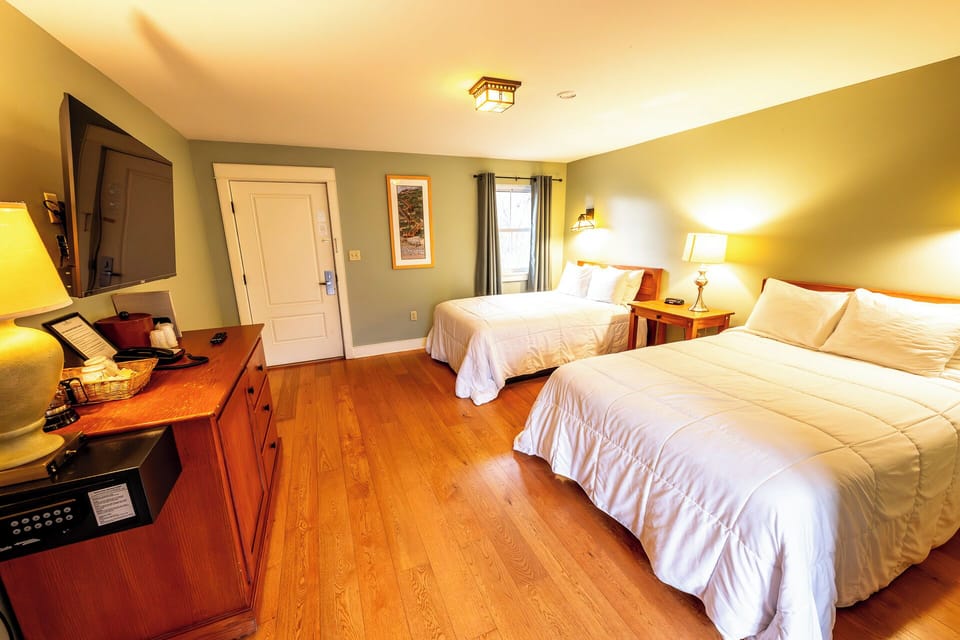 Recharge after adventures with big TV and restful beds.