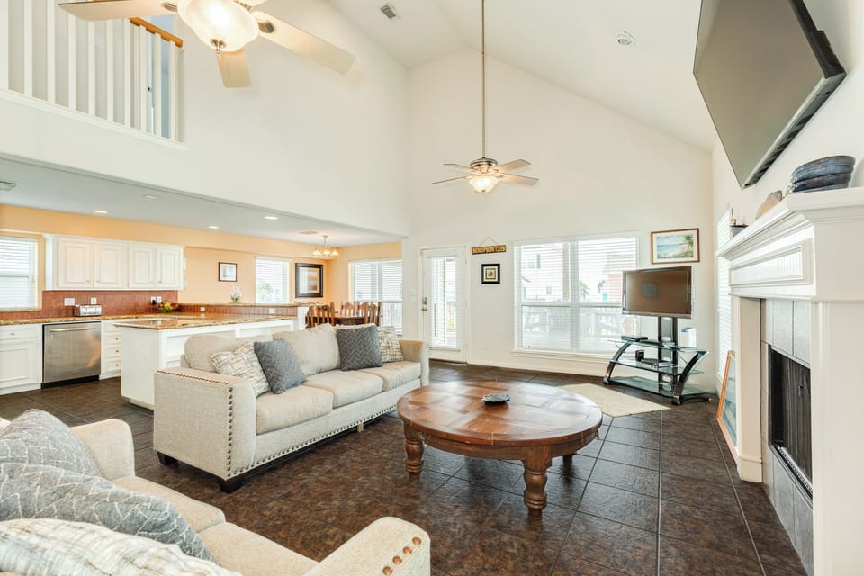 Open living area is great for everyone to spend time together