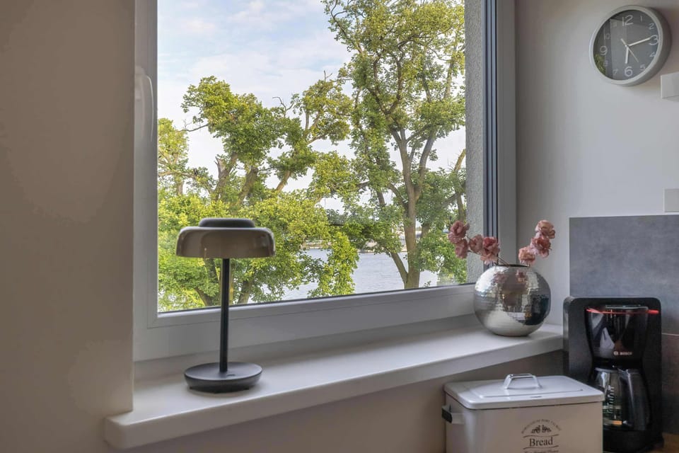 Window view from the kitchen – enjoy fresh air and daylight while cooking.

