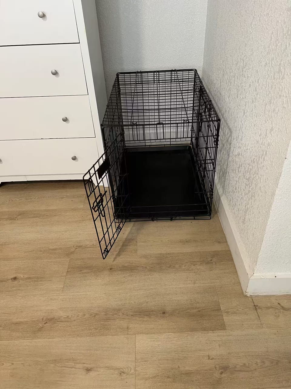 Dog crate included