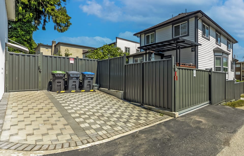 Dedicated parking stall for guests with 110V regular plug to charge your EV.