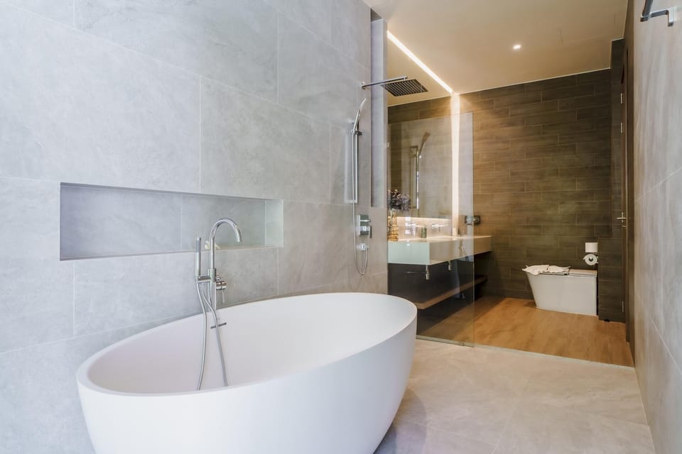 Bathroom, Bathtub, Bidet, Shower, Mirror