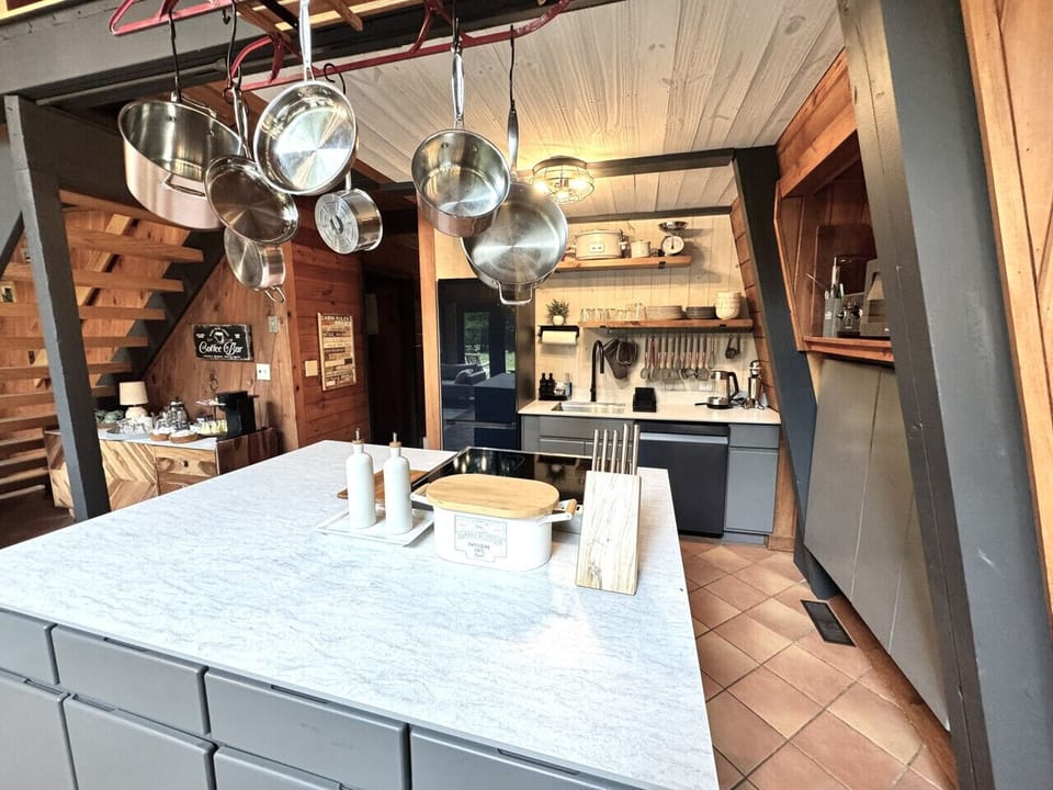 Modern Kitchen with anything needed to cook gourmet meals.
