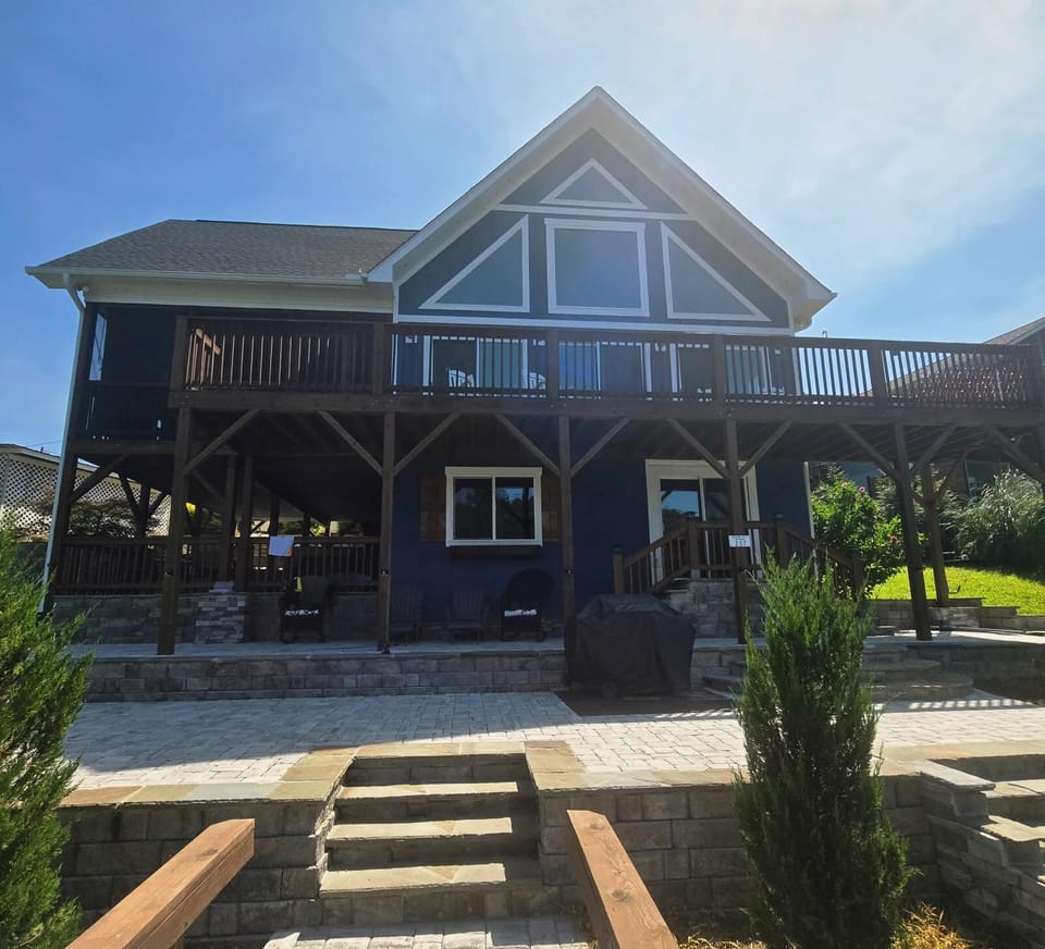 Lakeside View of the House 