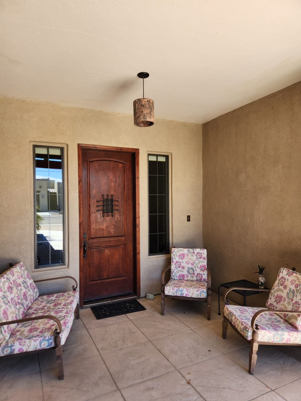 Front porch seating area