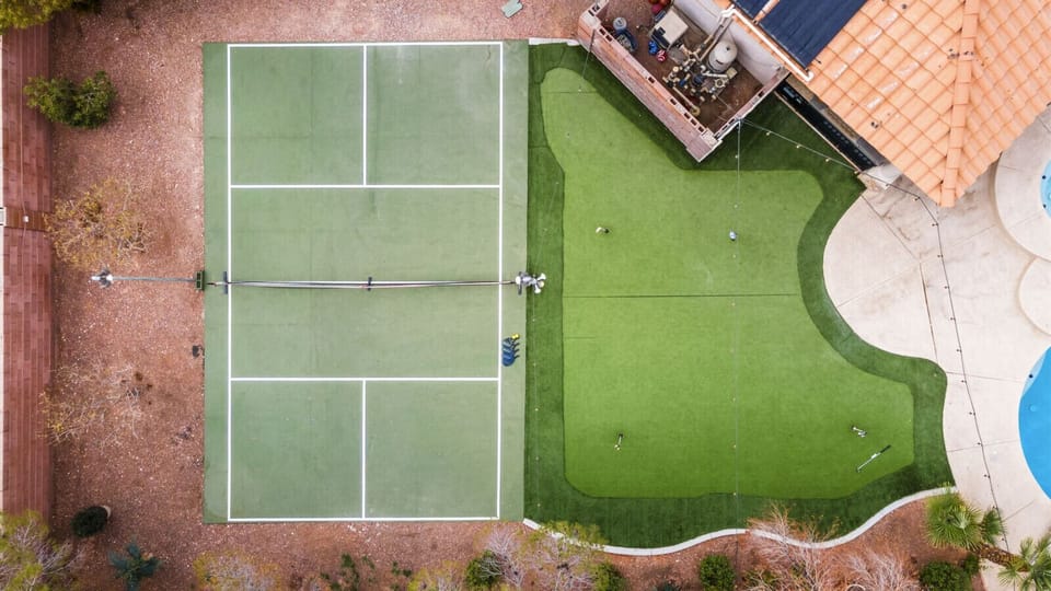 Enjoy tennis, pickleball, and mini golf in your private outdoor paradise!
