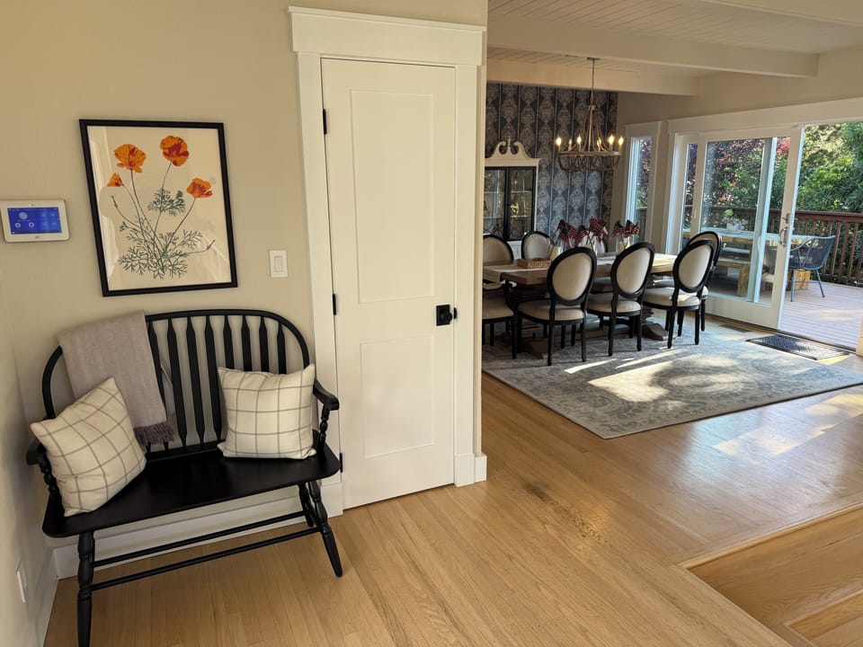 Entry foyer and dining room 